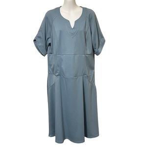 ROAM New York Blue Short Sleeve Dress